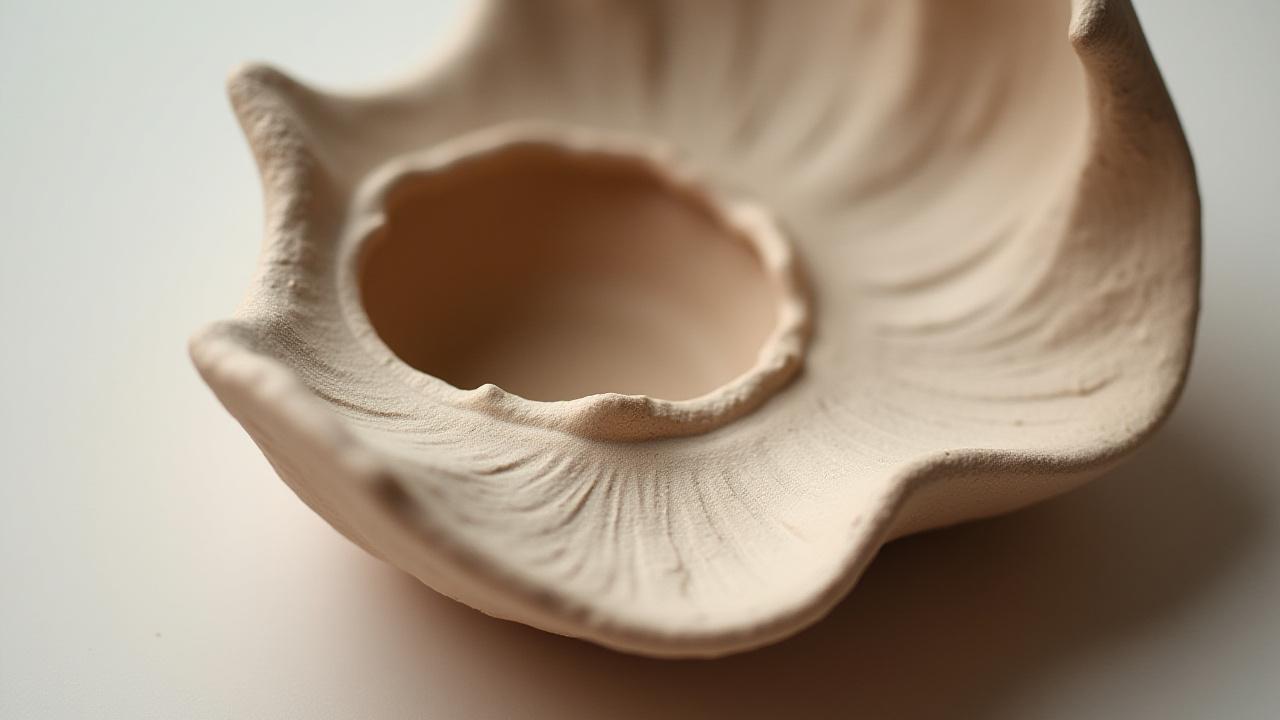 흙으로 빚어진 따뜻한 느낌의 조형물